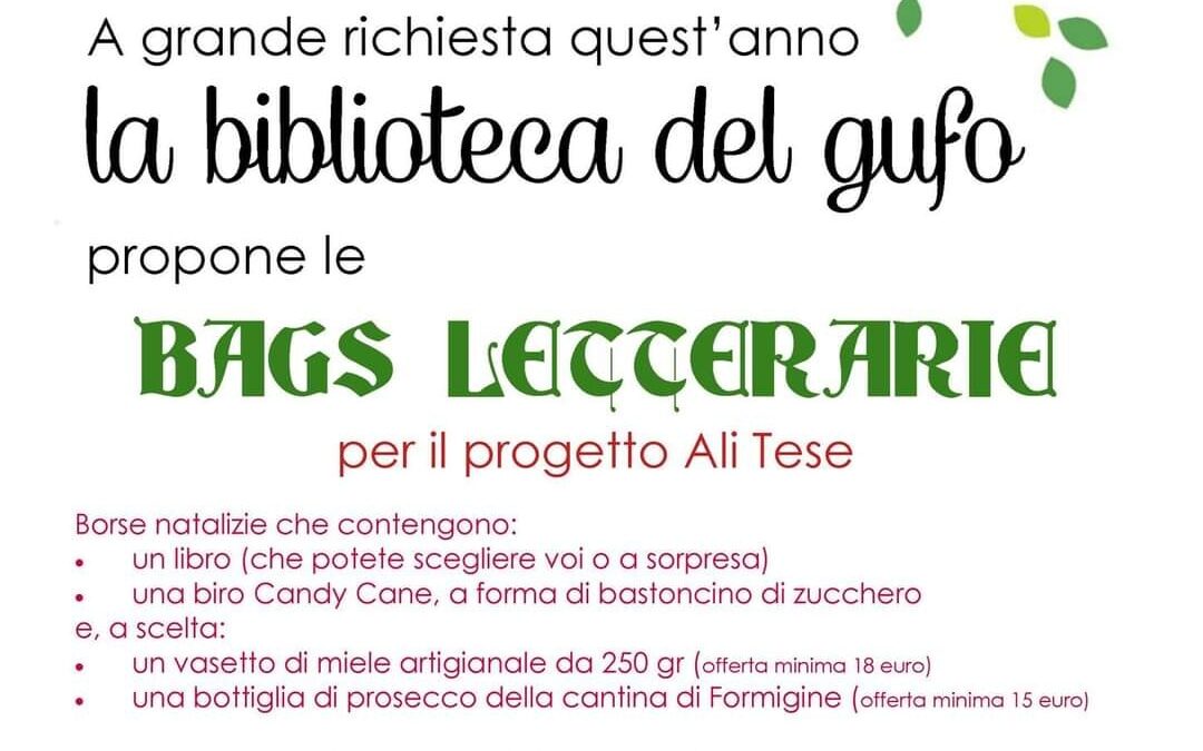 Le Bags letterarie della Biblioteca del Gufo